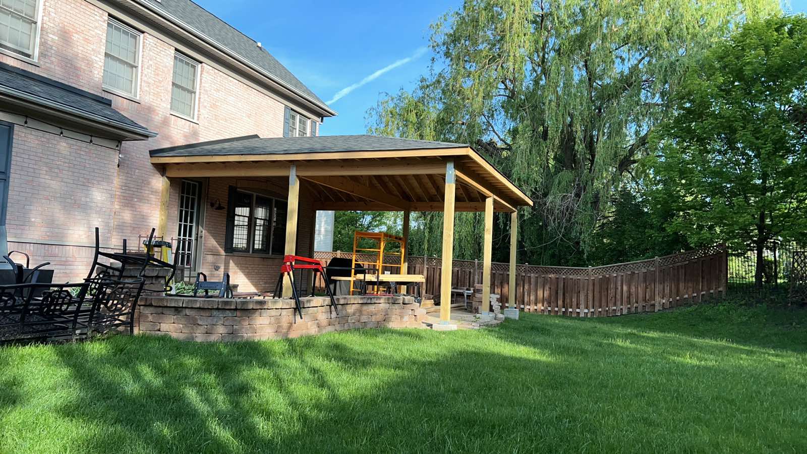 Exterior carpentry and home expansion framing